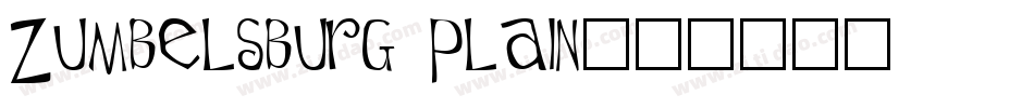 Zumbelsburg Plain字体转换